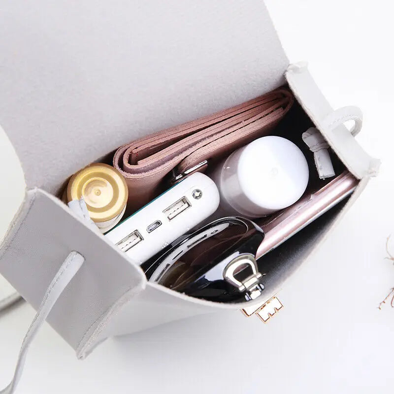 Women Messenger Bags Woman Bag Famous Brands Women Solid Cover Lock Shoulder Cro