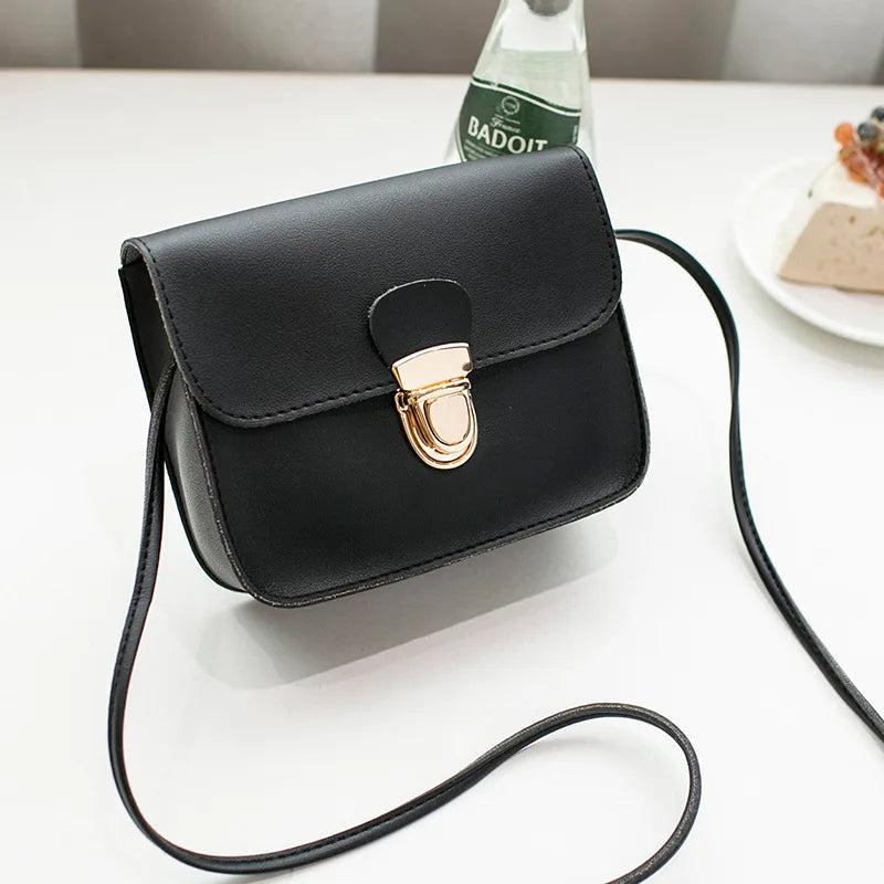 Women Messenger Bags Woman Bag Famous Brands Solid Cover Lock