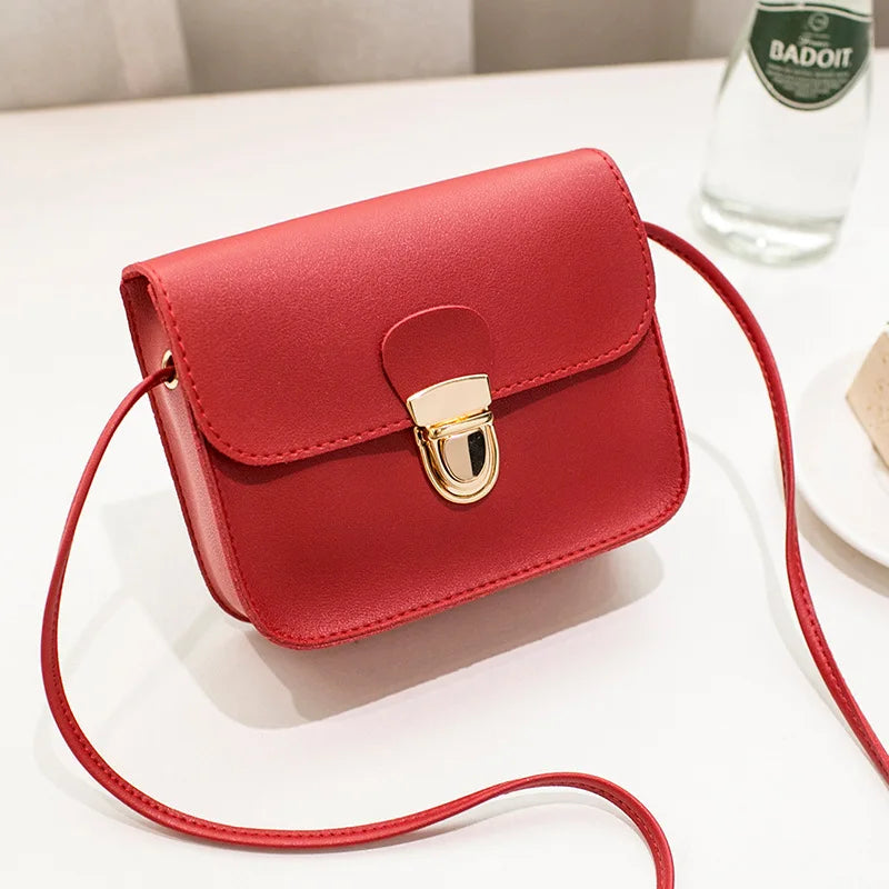 Women Messenger Bags Woman Bag Famous Brands Solid Cover Lock