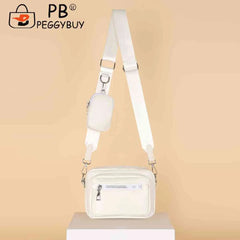 Women Messenger Handbag Leather Crossbody Soft Zipper Small