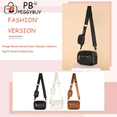 Women Messenger Handbag Leather Crossbody Soft Zipper Small