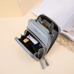 Women Messenger Shoulder Bag Mobile Phone Pouch Crossbody Bags Zipper Wallet