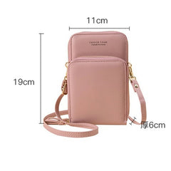 Women Messenger Shoulder Bag Mobile Phone Pouch Crossbody Bags Zipper Wallet