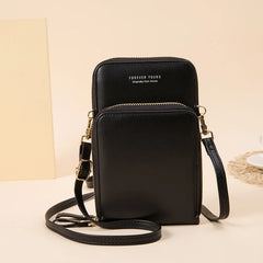 Women Messenger Shoulder Bag Mobile Phone Pouch Crossbody Bags Zipper Wallet
