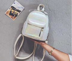 Women Mini Leather Backpack for Teenagers Girl School
