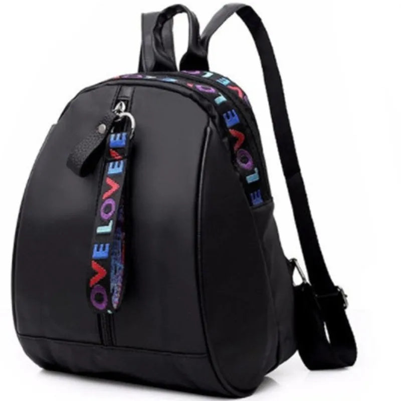 Women Mini Backpack Small Bagpack Multi-Function Oxford Shoulder Bag