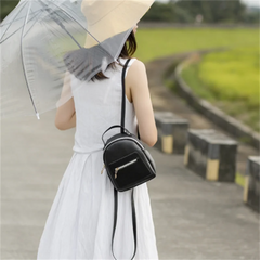 Women Mini Backpack PU Leather Shoulder Bag Small Bagpack Student School