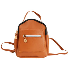 Women Mini Backpack PU Leather Shoulder Bag Teenage Girls Small Bagpack