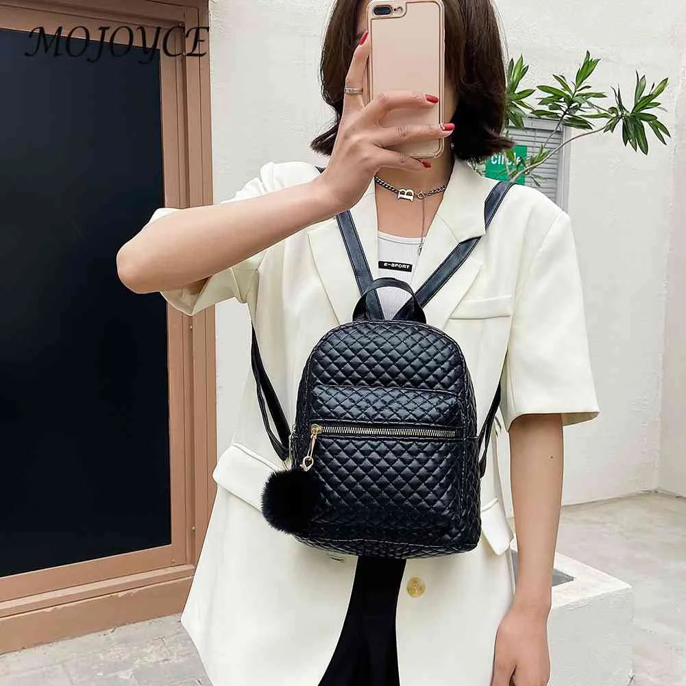 Women Mini Backpack Rucksack Embroidery Thread Small Handbag