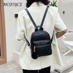 Women Mini Backpack Rucksack Embroidery Thread Small Handbag
