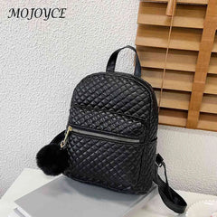 Women Mini Backpack Rucksack Embroidery Thread Small Handbag