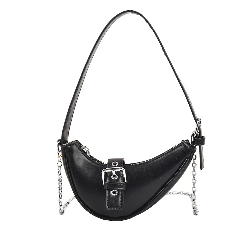 Vintage Moon Design Mini Baguete Bag for Women
