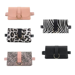Mini Envelope Waist Bag PU Leather Clutch Cell Phone Purse