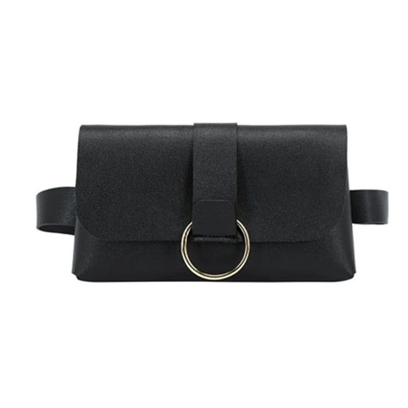 Mini Envelope Waist Bag PU Leather Clutch Cell Phone Purse Chest Bags Pouch