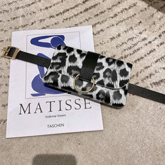 Mini Envelope Waist Bag PU Leather Clutch Cell Phone Purse