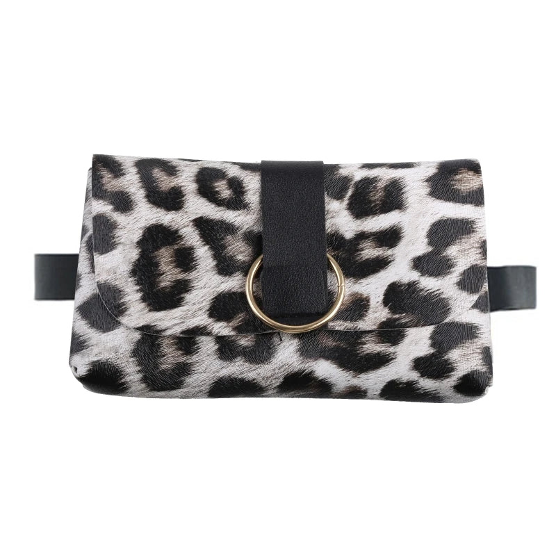 Mini Envelope Waist Bag PU Leather Clutch Cell Phone Purse