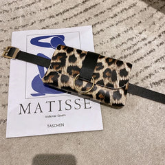 Envelope Waist Bag PU Leather Clutch Cell Phone Purse