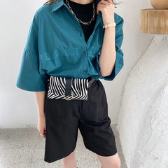 Women Envelope Waist Bag PU Leather Clutch Phone Purse Chest Bag