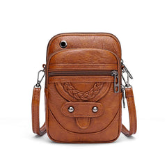Women Mini Flap Crossbody Bags Small Vintage Shoulder Purses for Girls Ladies