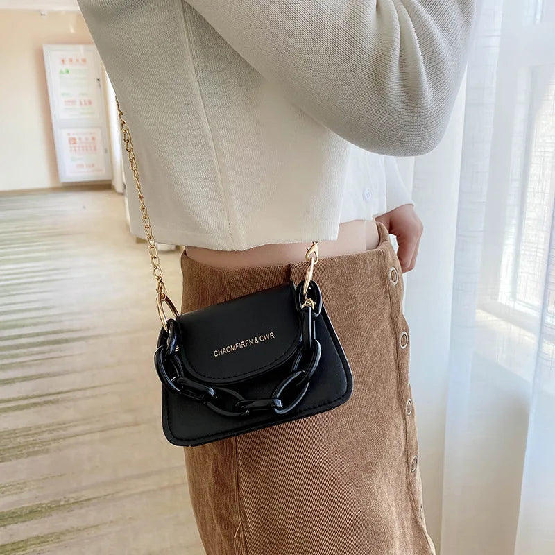 Women Mini Handbag Summer Chain Crossbody Bag Jelly Bag