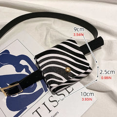 Women PU Leather Fanny Pack Waist Bag Cell Phone Pocket Travel Purse
