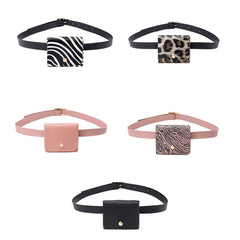 Women PU Leather Fanny Pack Waist Bag Cell Phone Pocket Travel Purse