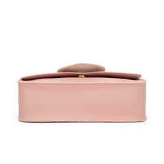 Mini PU Leather Messenger Bag Metal Decorative Shoulder Crossbody Phone Bag