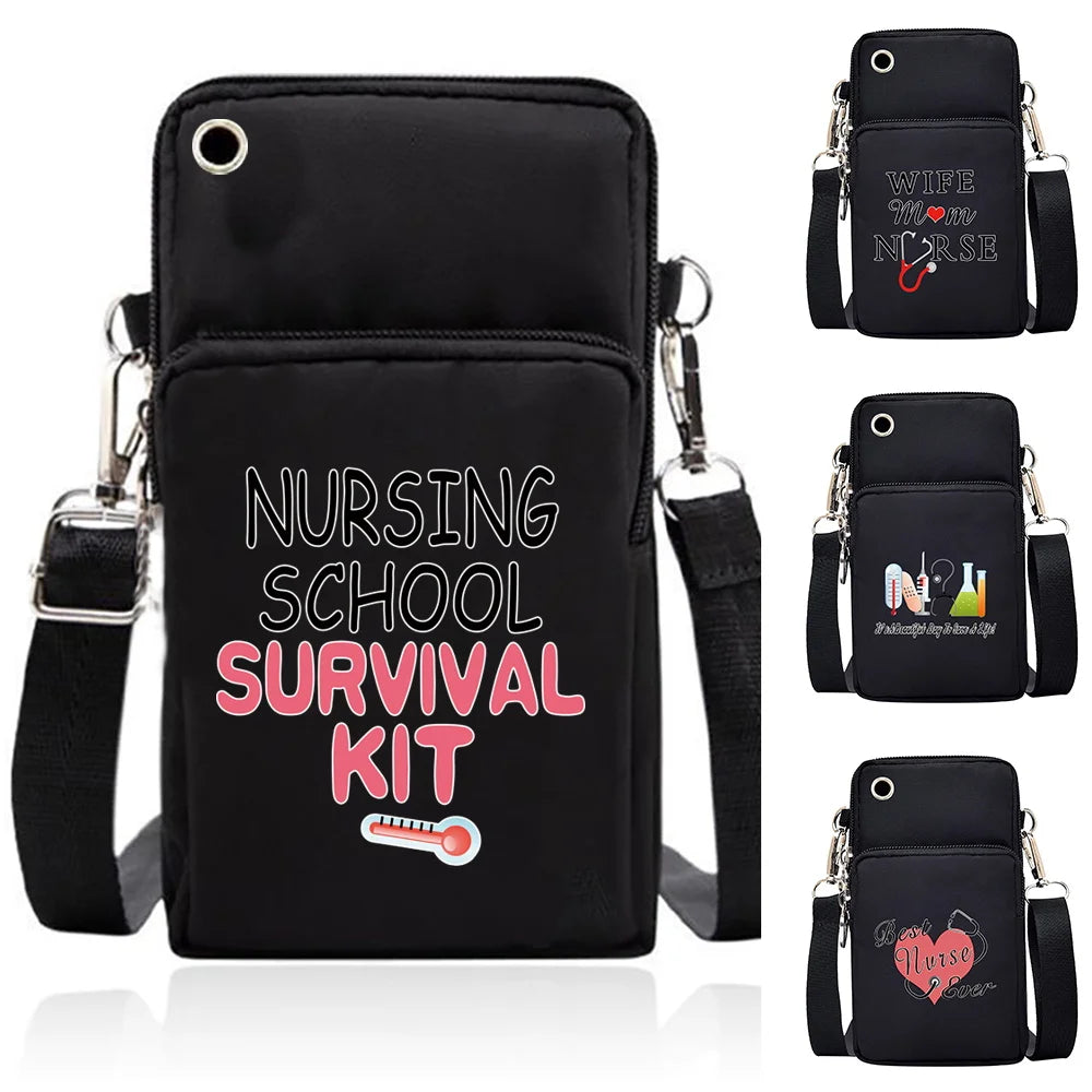Waterproof Mini Shoulder Bag Mobile Phone Bag Handbag Wrist Pouch Wallet