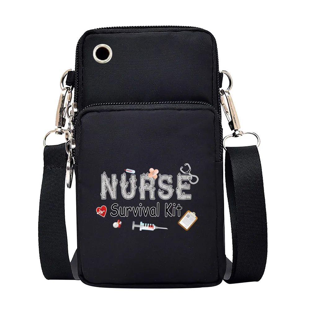 Waterproof Mini Shoulder Bag Mobile Phone Bag Handbag Wrist Pouch Wallet