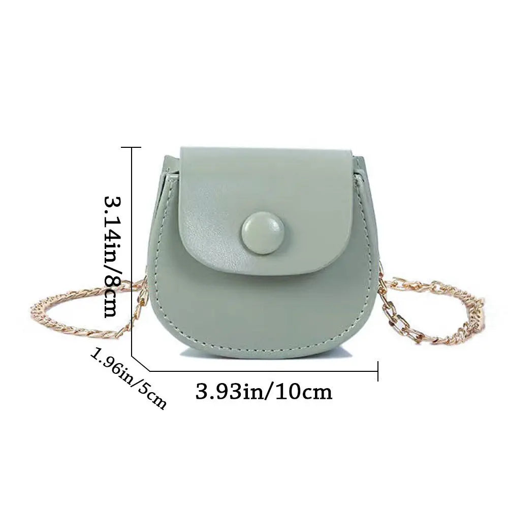 Mini Shoulder Bags Women Handbags Chain Saddle Bag PU Leather Crossbody