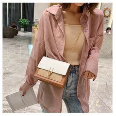 Women Mini Square Bag PU Leather Shoulder Bag Lady Messenger Bag