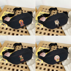 Cat Anime Waist Bag Crossbody Shoulder Chest Bags Wallet