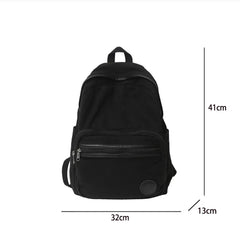 Canvas Travel College School Bag for Teen Girls Laptop Rucksack