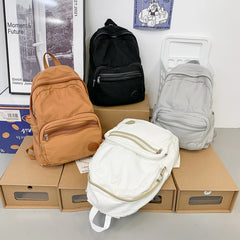 Canvas Travel College School Bag for Teen Girls Laptop Rucksack