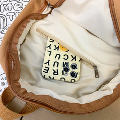 Canvas Travel College School Bag for Teen Girls Laptop Rucksack