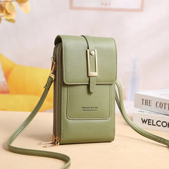Women Multi-function Touch Screen Phone Bag RFID Anti-theft Brush