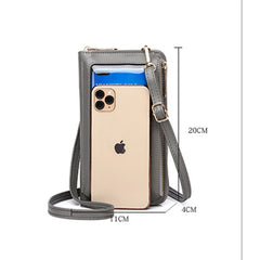 Women Touch Screen Phone Bag Single Shoulder Purse Wallet