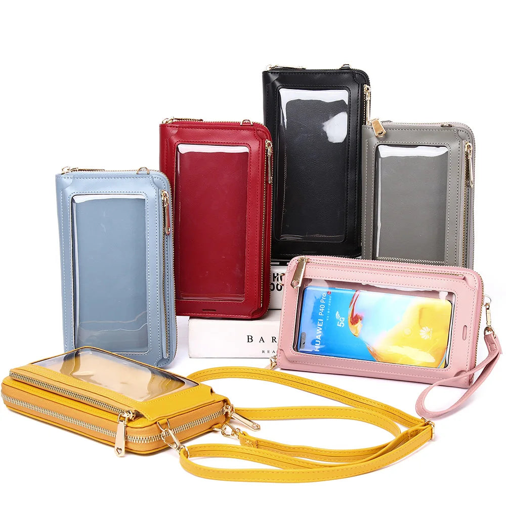 Women Touch Screen Phone Bag Single Shoulder Purse Wallet