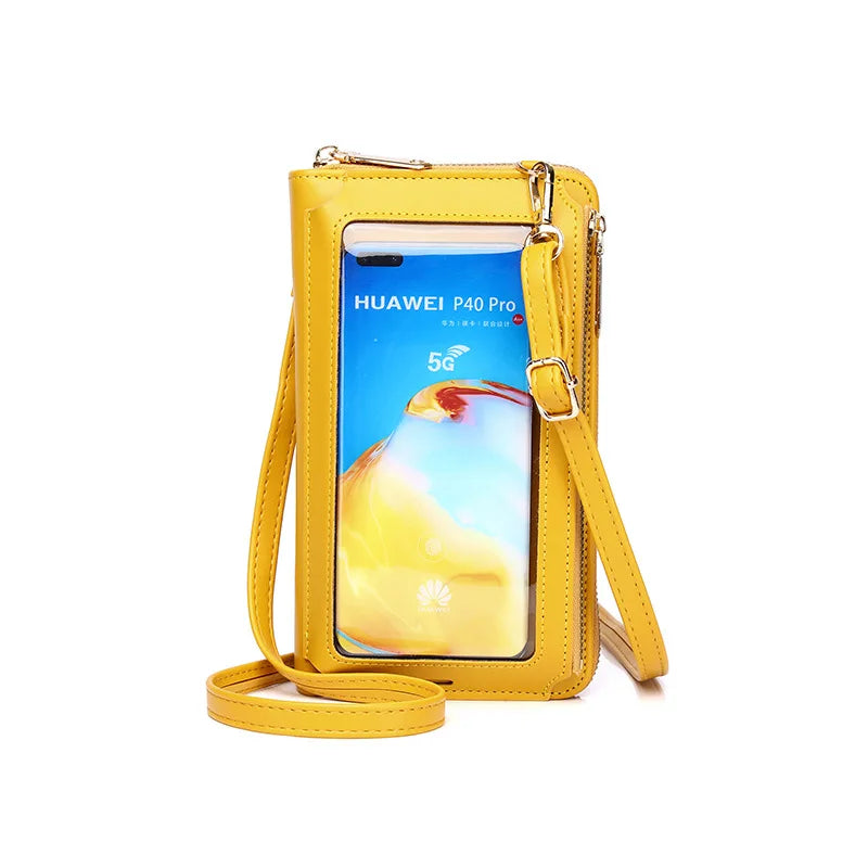 Women Touch Screen Phone Bag Single Shoulder Purse Wallet