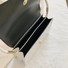 Women Patent PU Leather Solid Shoulder Underarm Bags Casual Small Flap Handbags
