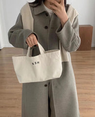 Women Canvas Lunch Bag Tote Box Picnic Storage Office Female