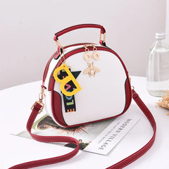 Women Small Shoulder Messenger Bag Female Girl Circle Handbags Style Crossbody B