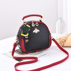 Women Small Shoulder Messenger Bag Female Girl Circle Handbags Style Crossbody B
