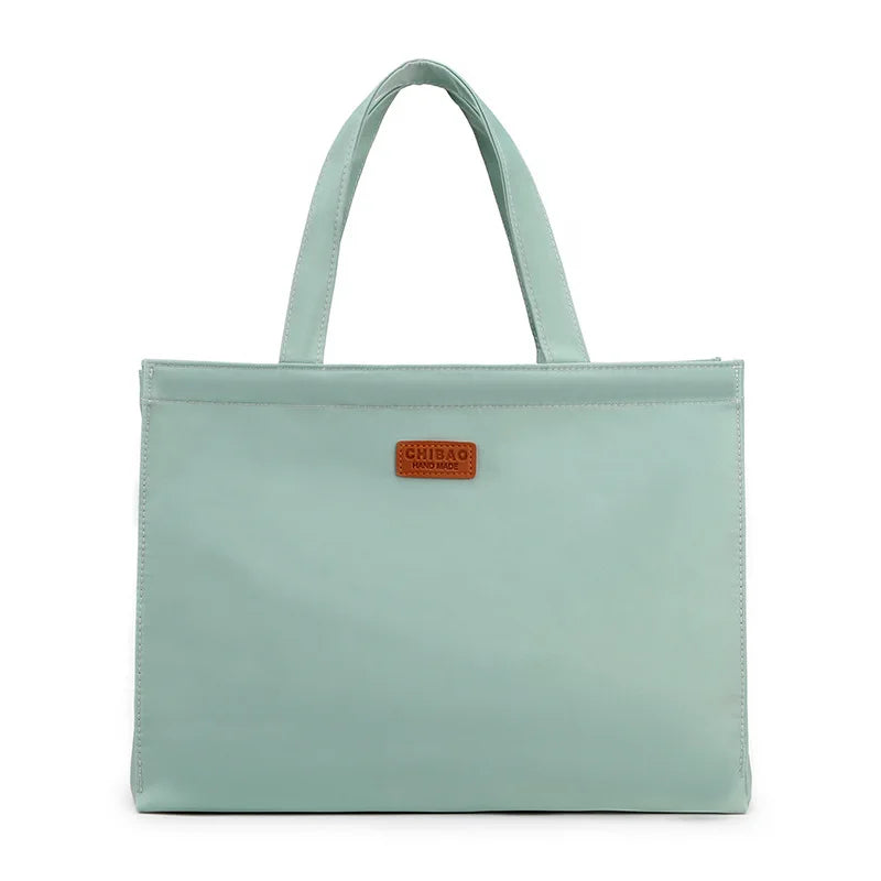 Women's Large Capacity Nylon Tote Shoulder Bag for Shopping Travel