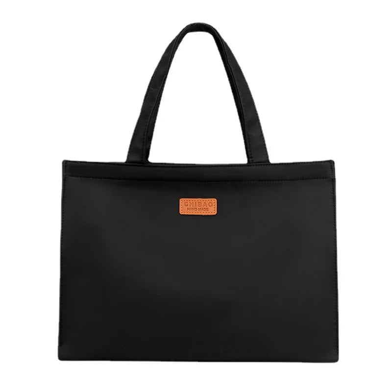 Women's Large Capacity Nylon Tote Shoulder Bag for Shopping Travel
