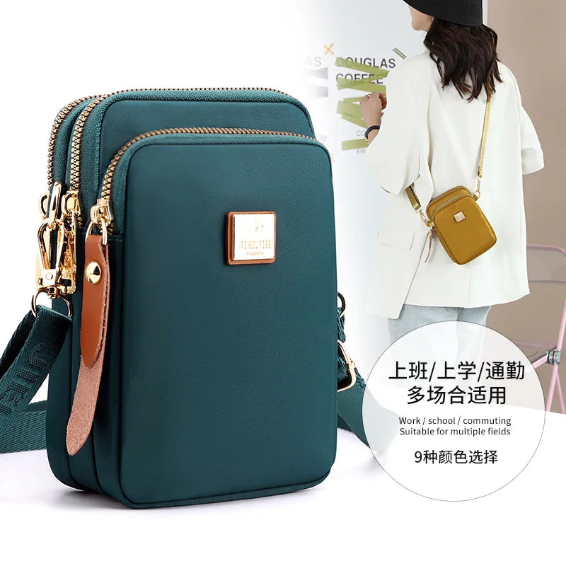 Women's Nylon Crossbody and Shoulder Handbags Mini Phone Bags