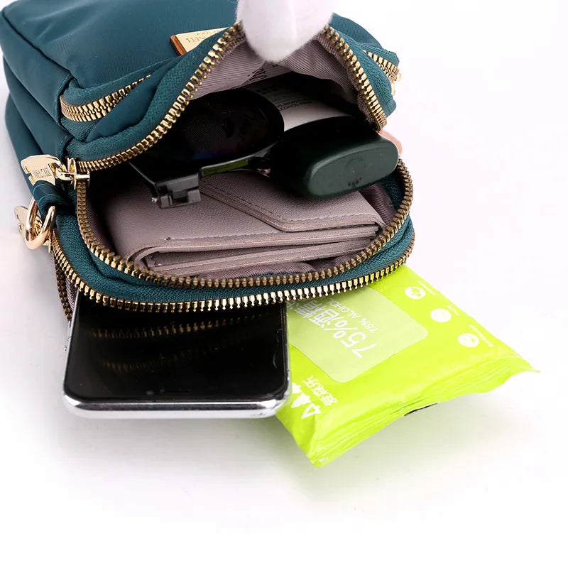 Women's Nylon Crossbody and Shoulder Handbags Mini Phone Bags
