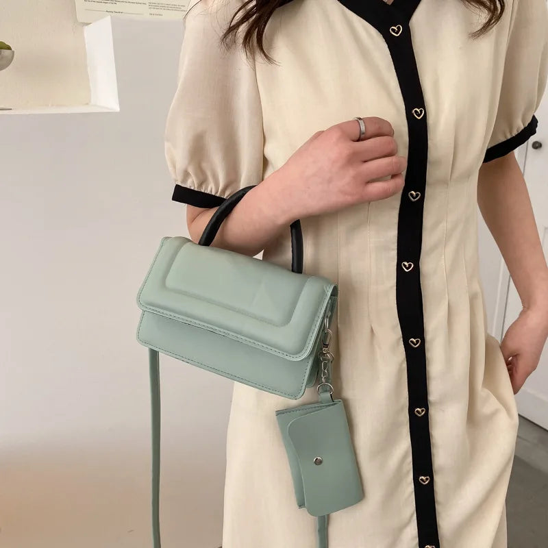 Women Texture Mini Shoulder Bag