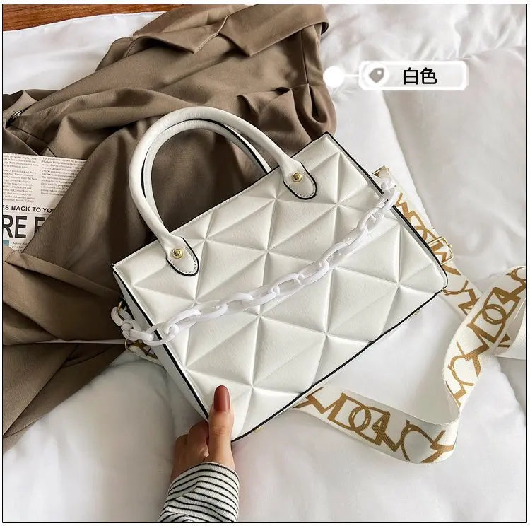 Women Embroidery Thread Shoulder Bag Lady Shopping Tote