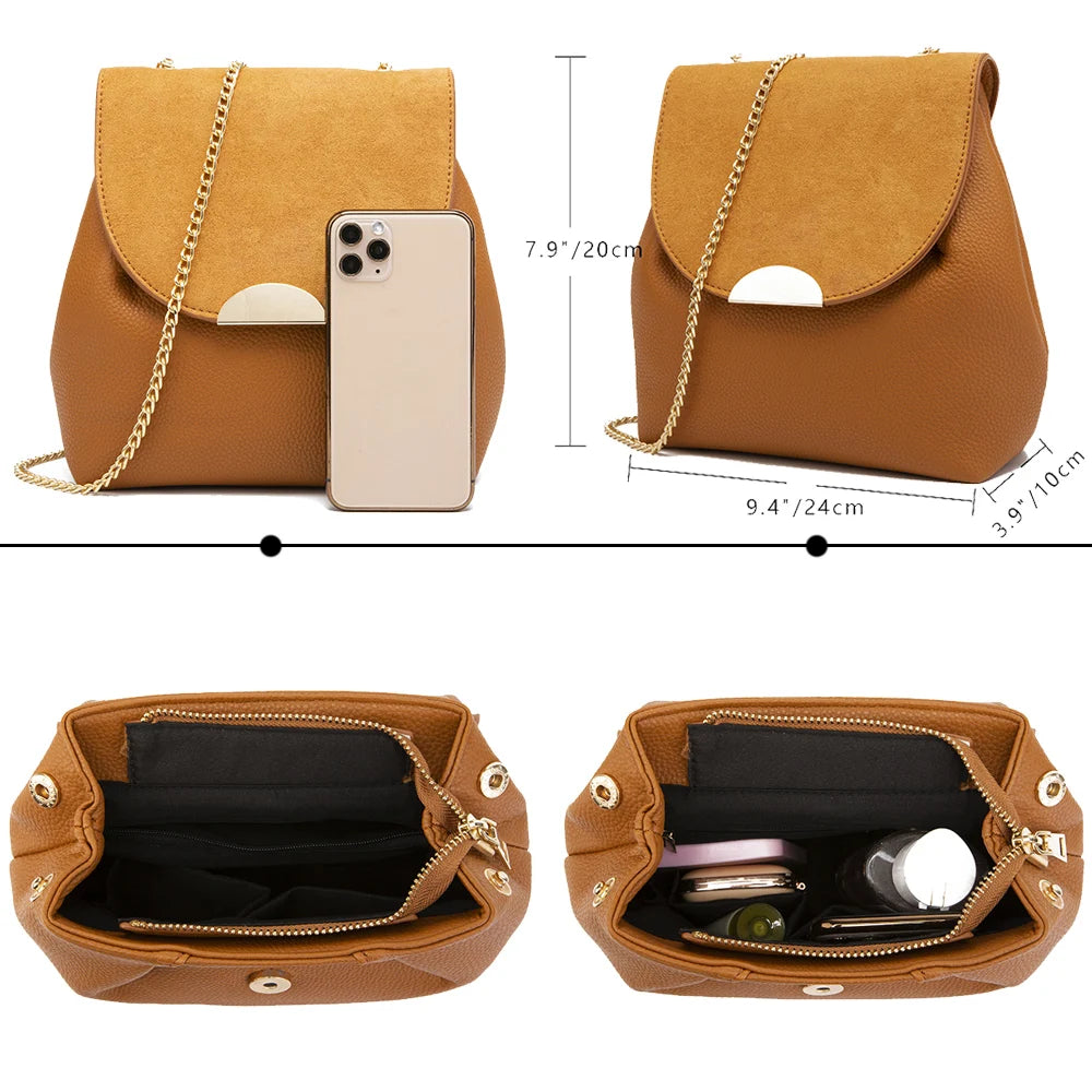 Women Bucket Bags Leather Shoulder Bag Lady CrossBody Bags